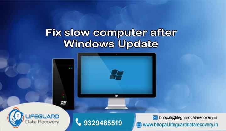 laptop slow after windows update fix