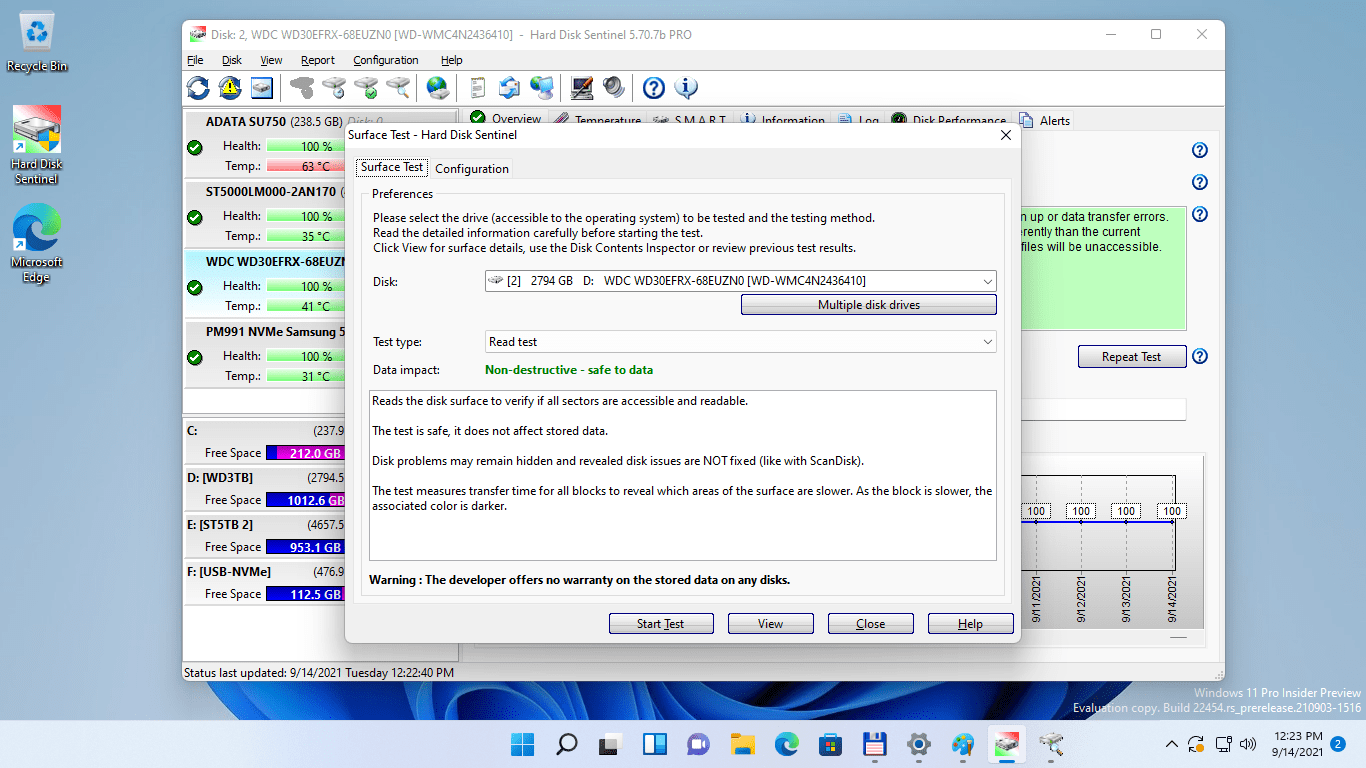 Hard Disk Sentinel Software